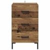 vidaXL Bedside Cabinet Old Wood 40 x 40 x 66 cm Engineered Wood