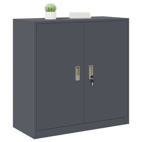 vidaXL Storage Cabinet Anthracite 90 x 40 x 90 cm Steel