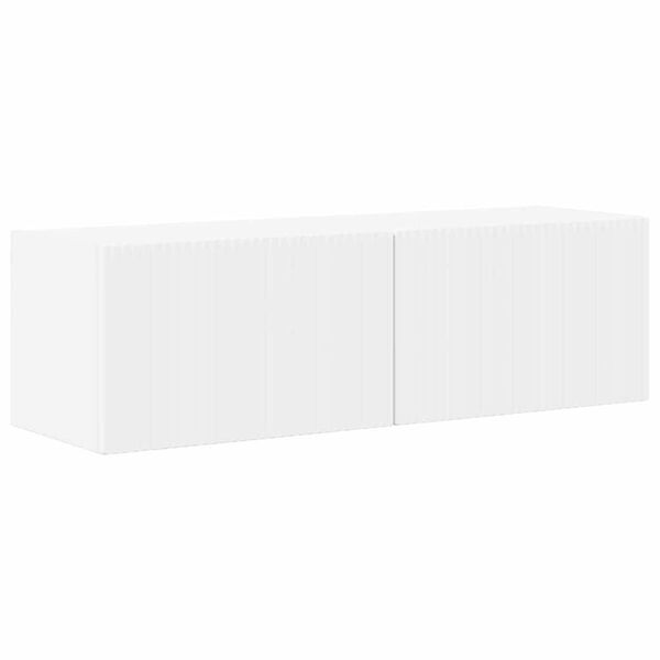vidaXL TV Wall Cabinet White 98 x 31 x 29.5 cm Engineered Wood