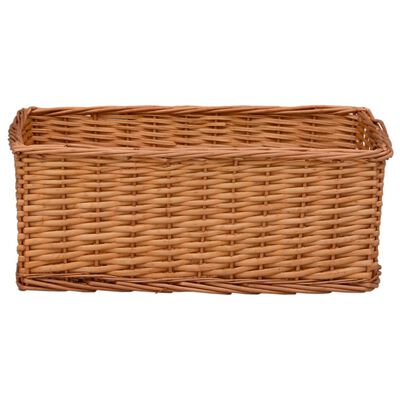 vidaXL 4 Piece Nesting Basket Set Brown Willow