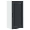 vidaXL Wall Cabinet PORTO Black 40 x 31 x 80 cm Engineered Wood
