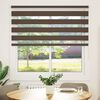 vidaXL Zebra blind 120.9x175 cm Fabric Width 116.7 cm coffee