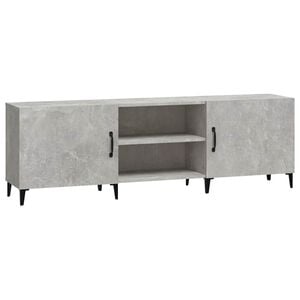vidaXL TV Cabinet Concrete Grey 150x30x50 cm Engineered Wood