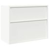 vidaXL Storage Cabinet White 90 x 40 x 70 cm Steel