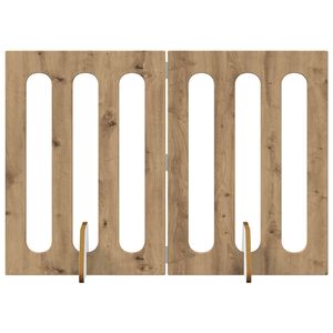 vidaXL Folding Pet Fence 2 pcs Artisan Oak 100.5 x 38 x 70 cm