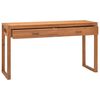 vidaXL Desk with 2 Drawers 140x40x75 cm Teak Wood