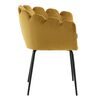 Venture Home Dining Chair Limhamn Velvet Black and Yellow