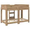 vidaXL Bunk Bed for Kids Artisan Oak 80 x 160 cm Engineered Wood