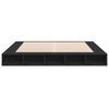 vidaXL Bed Frame without Mattress Black 180x200 cm Super King