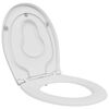 vidaXL Toilet Seat White 47 x 37 x 4 cm Duroplast