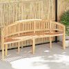 vidaXL Banana Bench 200 cm Solid Teak Wood