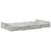vidaXL Storage Bed Frame Concrete Grey 120 x 200 cm Engineered Wood