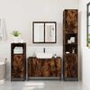vidaXL 4&nbsp;Piece Bathroom Furniture Set&nbsp;Smoked Oak Engineered Wood