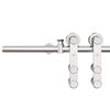 vidaXL Sliding Door Hardware Kit 200 cm Stainless Steel Silver