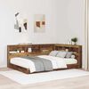 vidaXL Storage Headboard with Shelf Old Wood 150 cm Engineered Wood