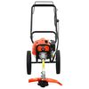 vidaXL Brush Cutter with Wheels Orange 52 cc 1.45 kW