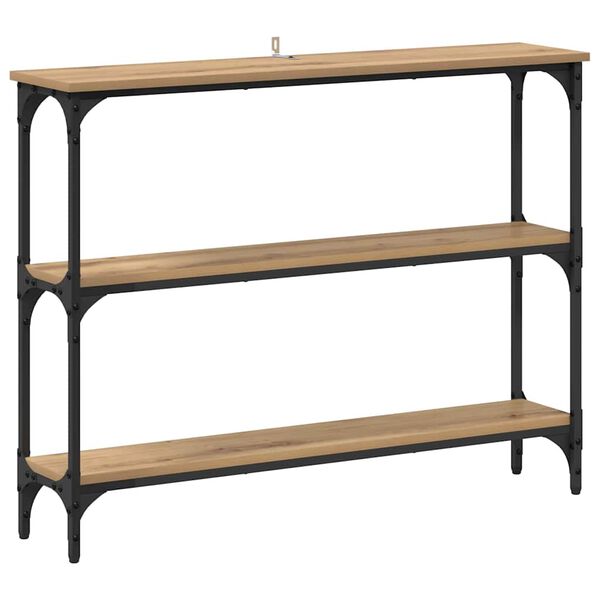 vidaXL Console Table Artisan Oak 100 x 22.5 x 75 cm Engineered Wood