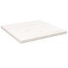vidaXL Table Top White 60x60x2.5 cm Solid Wood Pine Square