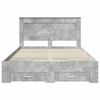 vidaXL Bed Frame with Drawer with Headboard Manual Engineered Wood