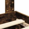 vidaXL Bed Frame with Drawer Smoked Oak 200 x 200 cm Engineered Wood