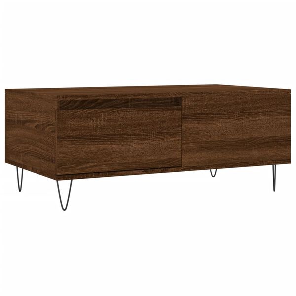 vidaXL Coffee Table Brown Oak 90x50x36.5 cm Engineered Wood
