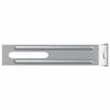 vidaXL Anti Tip Bracket Plain 2 pcs Silver 74.5 x 15 x 32 mm Iron