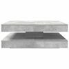 vidaXL Coffee Table 360-Degree Rotatable Concrete Grey 90x90x34.5 cm