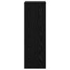 vidaXL Plant Stand Black Oak 33 x 33 x 100 cm Engineered wood