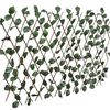 vidaXL Willow Trellis Fences 5 pcs with Artificial Leaves 180x30 cm