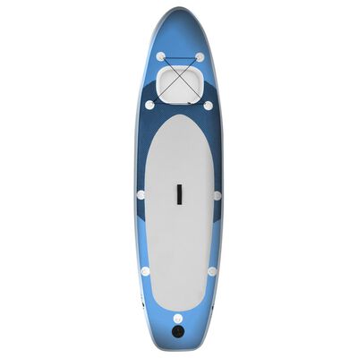 vidaXL Inflatable Stand Up Paddle Board Set Sea Blue 330x76x10 cm