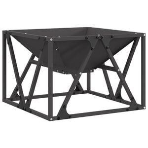 vidaXL Fire Pit Black 50 x 50 x 35 cm Steel