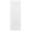 vidaXL Book Cabinet/Sideboard High Gloss White 66x30x98 cm Engineered Wood