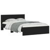 vidaXL Bed Frame without Mattress Black 135x190 cm Double