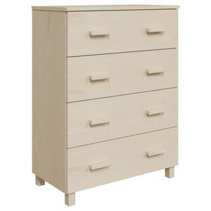vidaXL Sideboard | Honey Brown | Solid pinewood, MDF | Sideboard | Rectangular