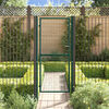 vidaXL Fence Gate Steel 100x200 cm Green