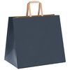 vidaXL Paper Bags 250 pcs with Handles Blue 32x22x28 cm