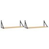 vidaXL Wall Shelves 2 pcs Sonoma Oak 80x25x25.5 cm Engineered wood
