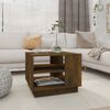 vidaXL Coffee Table Smoked Oak 55x55x43 cm Engineered Wood