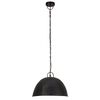 vidaXL Industrial Vintage Hanging Lamp 25 W Black Round 41 cm E27