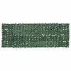 vidaXL Balcony Screen with Dark Green Leaves 300x100 cm