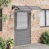 vidaXL Door Canopy Black 150x100 cm Polycarbonate