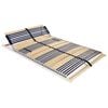 vidaXL Bed Base | Beechwood | Solid beechwood frame, Birch slats | 140 x 200 cm