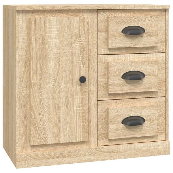 vidaXL Sideboards 2 pcs Sonoma Oak Engineered Wood