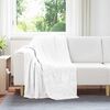 vidaXL Throw Blanket White 130 x 150 cm Fleece