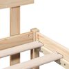 vidaXL Bed Frame with Headboard Brown 75 x 190 cm Solid Pine wood