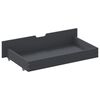 vidaXL Bed Frame without Mattress Dark Grey Solid Pinewood 90x200 cm (322089+321990)