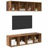 vidaXL TV Cabinet Set Wall-mounted 3 pcs Old Wood Engineered Wood