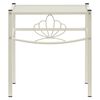 vidaXL Bedside Cabinets 2 pcs White and Transparent Metal and Glass