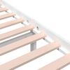 vidaXL Bed Frame without Mattress White Solid Wood 140x200 cm