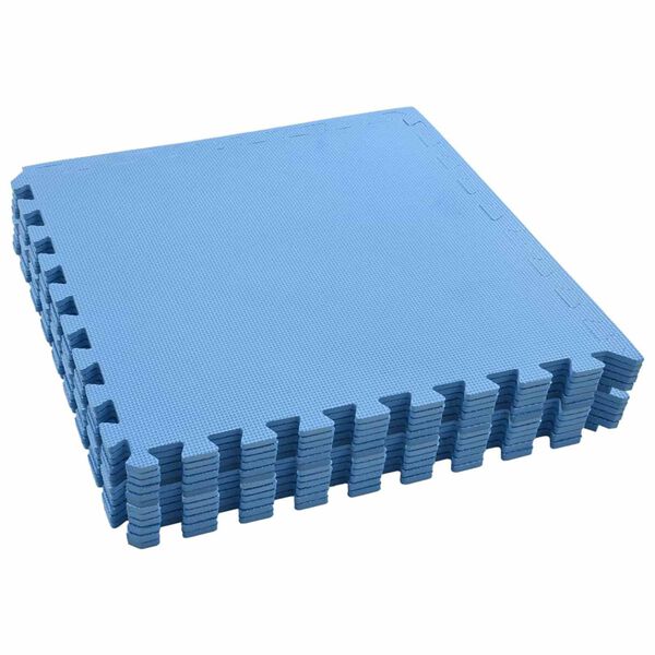 vidaXL Puzzle Exercise Mats 12 pcs Blue 4.32 ㎡ EVA Foam